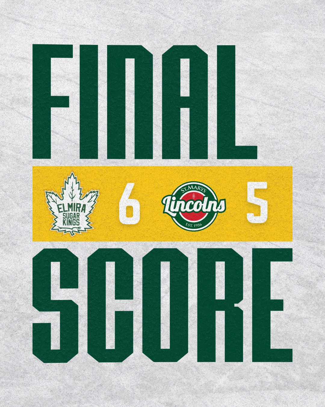 THE KINGS KEEP IT GOING!! 🚨🚨 

Back for Game 6 in St Marys on Tuesday night at 7:30 PM

#elmirasugarkings #gohl #proudtobeaking