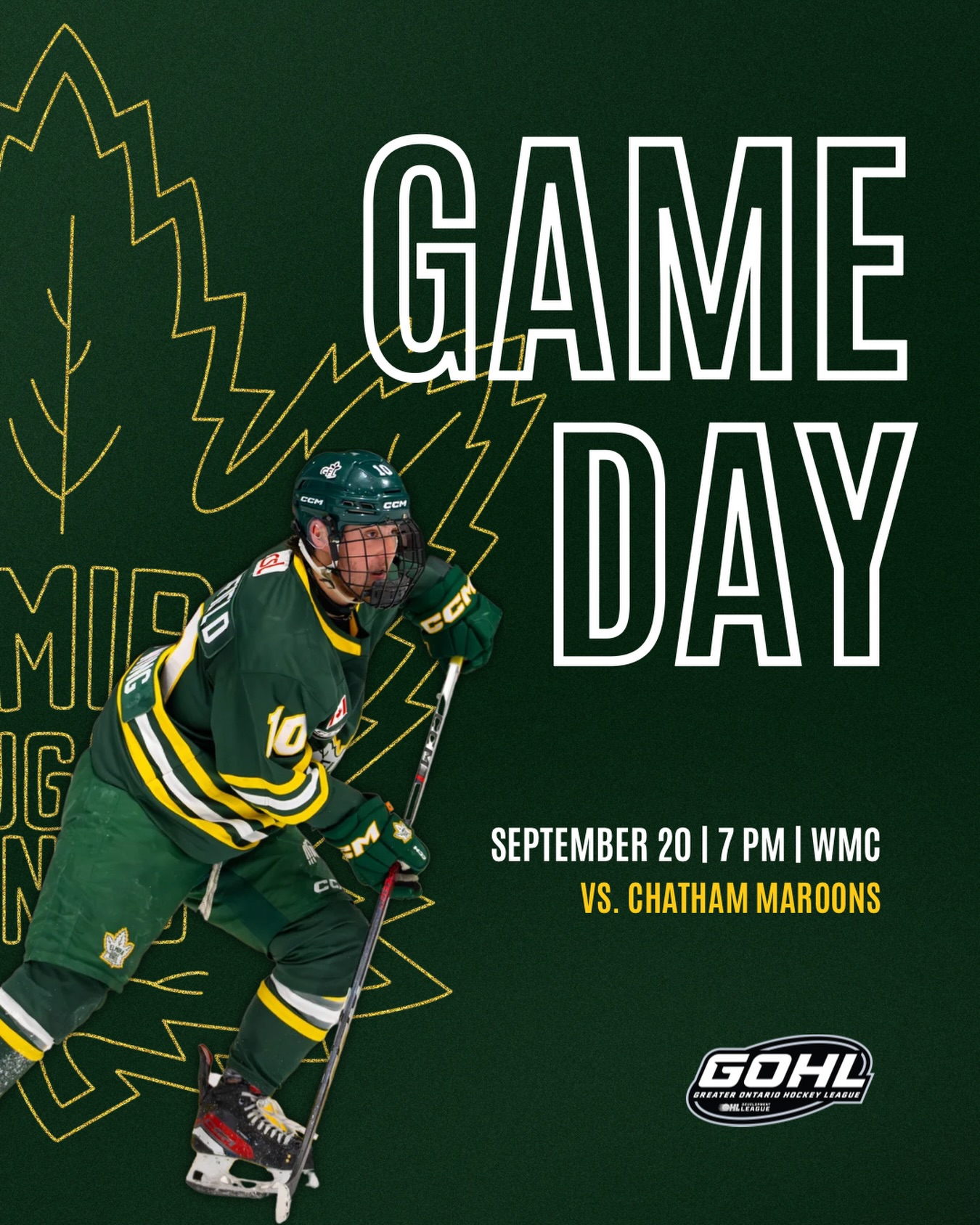 IT’S GAME DAY!! 🚨🚨
Tonight we face off against the @chathammaroonshockey at 7 PM!

📺 Can’t make the game? Watch on @flohockey 

#elmirasugarkings #gohl #proudtobeaking